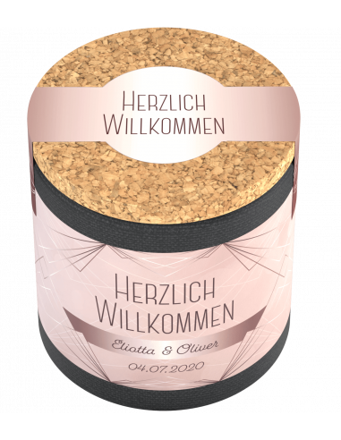 Hochzeitsetikett Art déco