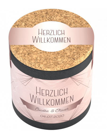 Hochzeitsetikett Art déco