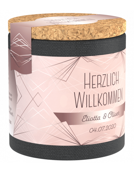 Hochzeitsetikett Art déco