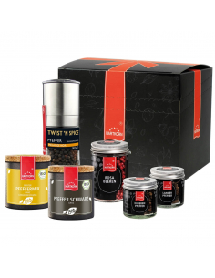 Pepper spice set in the box