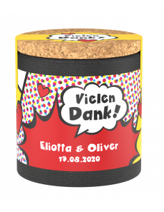 Hochzeitsetikett Popart