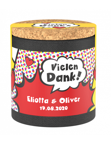 Hochzeitsetikett Popart