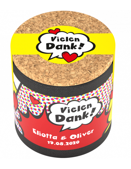 Hochzeitsetikett Popart