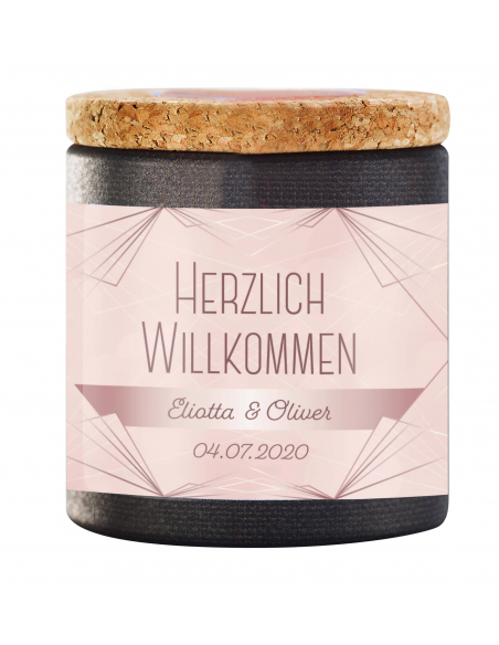 Hochzeitsetikett Art déco