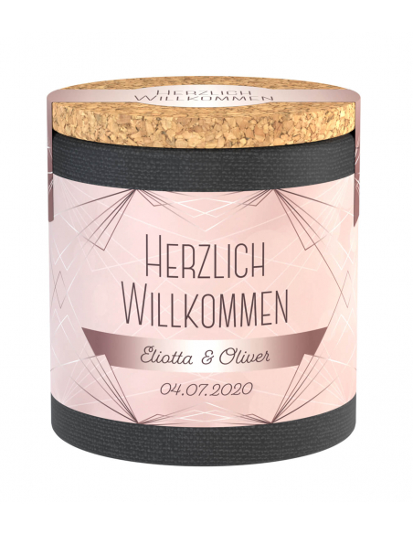 Hochzeitsetikett Art déco