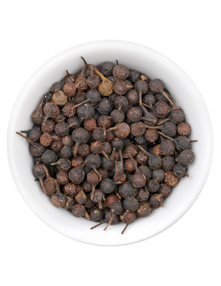 Cubes of pepper Gourmet spice in a glass