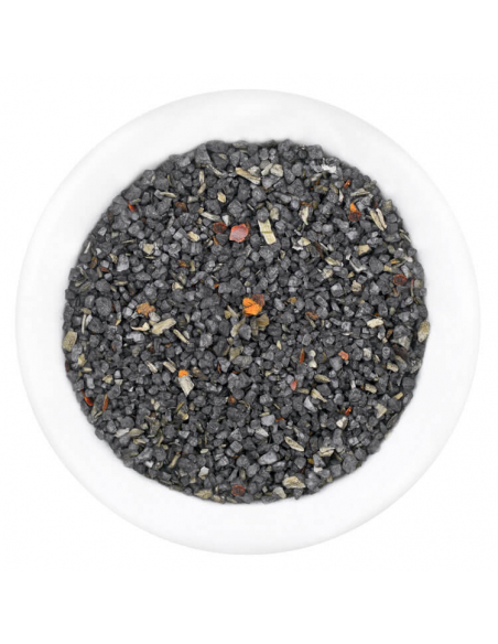 Seasoned salt with Hawaiian sea salt Gourmet spice in a glass