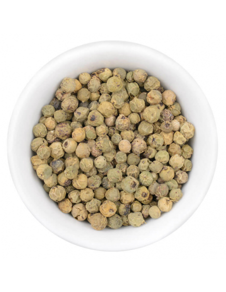 Green Jungle Pepper Gourmet Spice in a glass