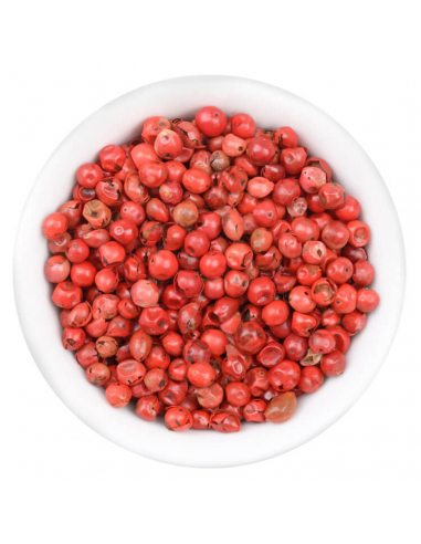 Pink berries gourmet spice in glass