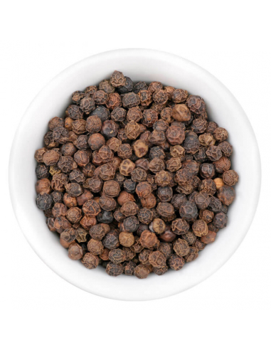 Tellicherry pepper gourmet spice in a glass