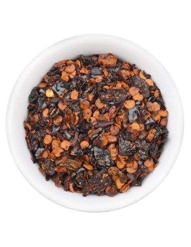 Chipotle pepper gourmet spice in glass