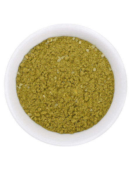 Green Thai curry, medium hot gourmet spice in glass