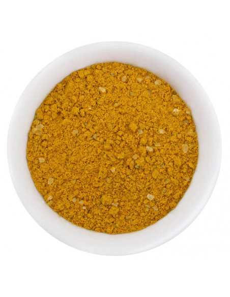 Gelbes Madras Curry, mild Gourmetgewürz im Glas