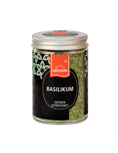 Basilikum gefriergetrocknet Gourmetgewürz im Glas