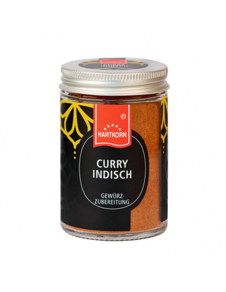 Curry indisch, gemahlen Gourmetgewürz im Glas