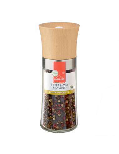 Bio Wood Pepper mill Mix colourful