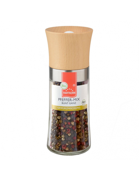 Bio Wood Pepper mill Mix colourful