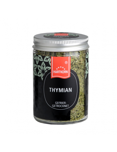 Thyme freeze dried gourmet spice in jar