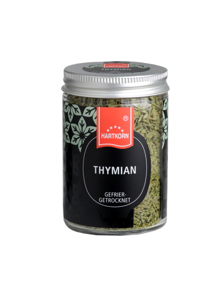 Thyme freeze dried gourmet spice in jar