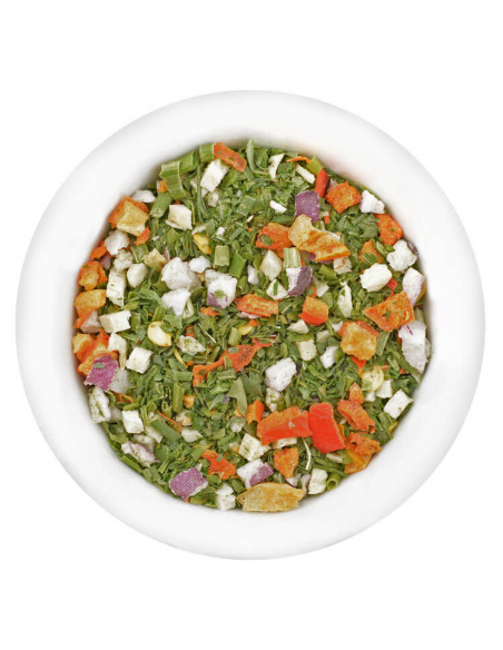 Salatkräuter gefriergetrocknet im Gourmet Glas