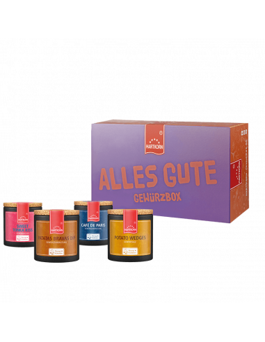Alles Gute Gewürbox für Sie (4-teilig) - Hartkorn
