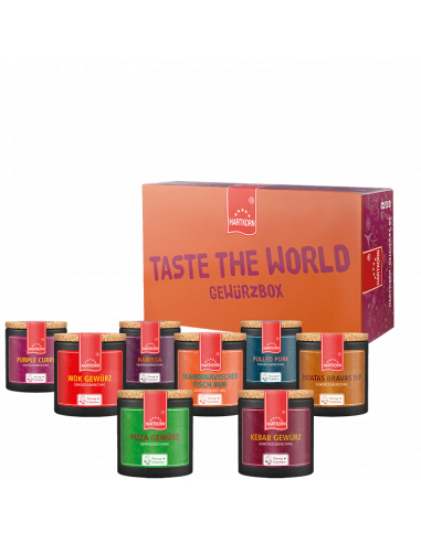 Taste the World Gewürzbox (8-teilig) - Hartkorn