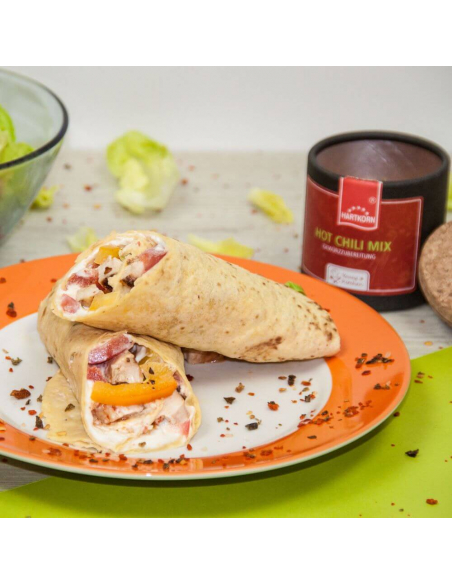 Hot Chicken Wrap Rezept