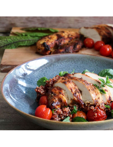 Honig-Senf Hähnchen mit Quinoa Rezept