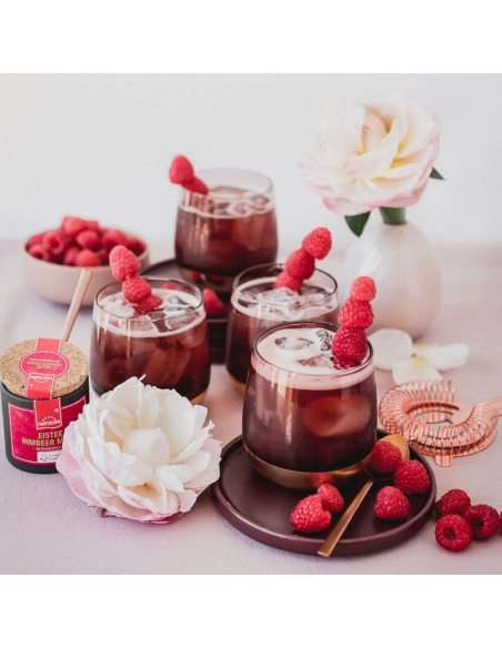 Beschwipster Himbeer-Minze Eistee Rezept