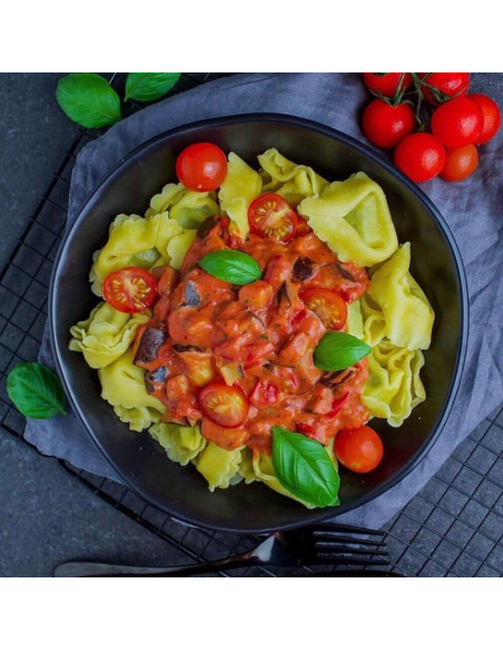 Auberginen-Tomaten Pasta Rezept