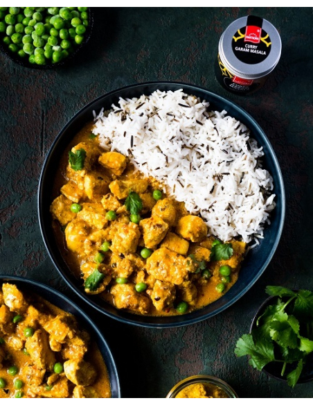 Curry Garam Masala gourmet spice in glass