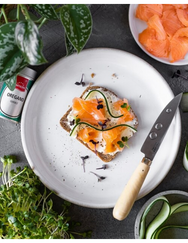 Lachsschnitte mit Oregano - Hartkorn Gewuerze