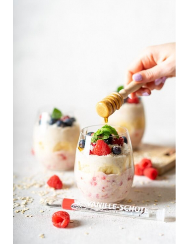 whole vanilla sticks in a glass tube