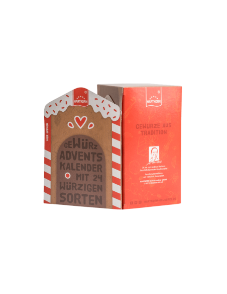 Mini Adventskalender 2022 - seitlich geöffnet