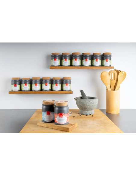 Salz und Chili Keramiktöpfchen Tischset